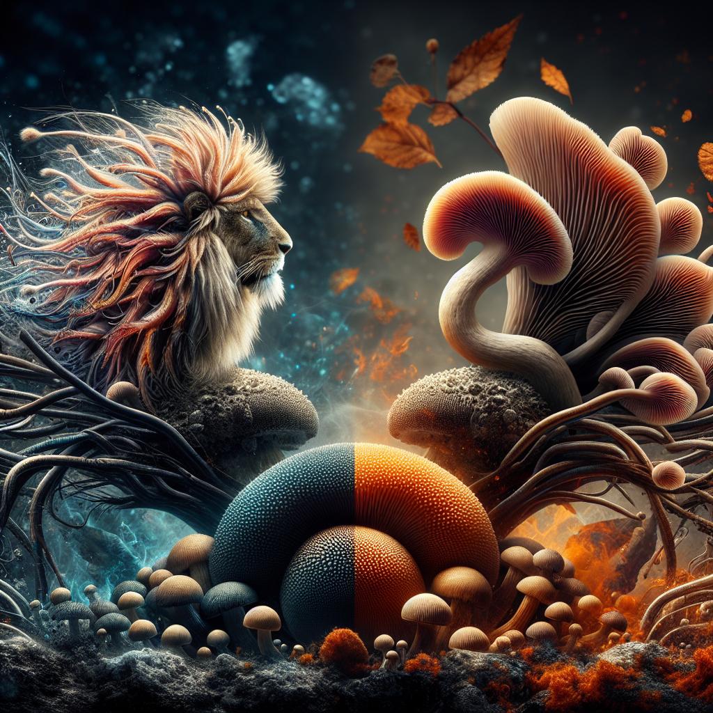 lion’s mane mushroom vs turkey tail